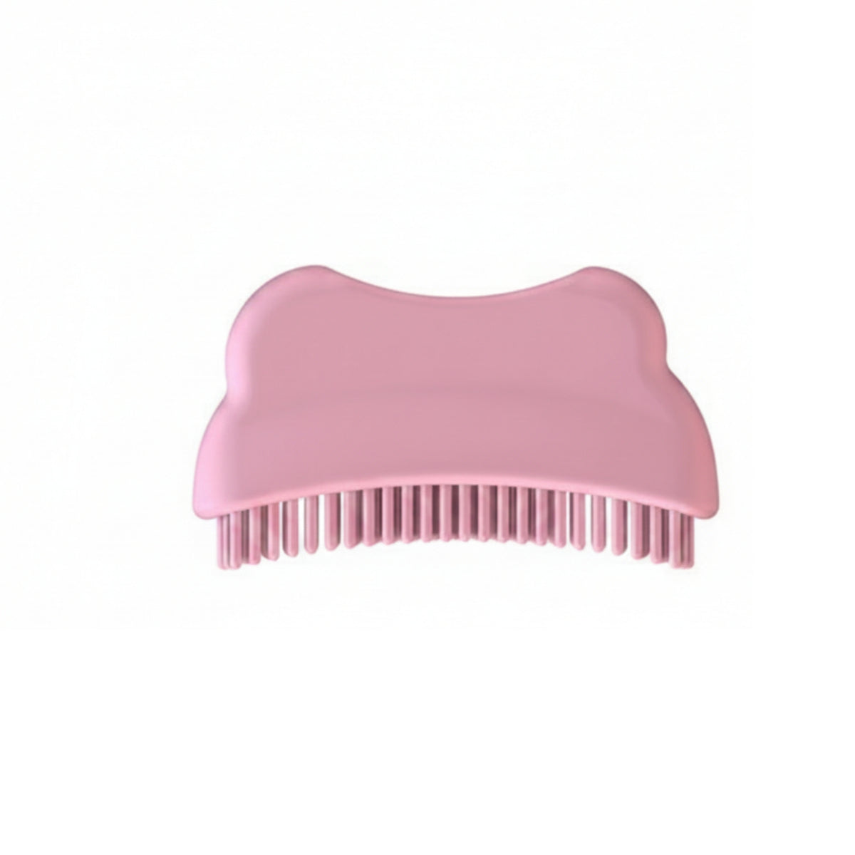 curvedShaped Face Brush Dotted Grip Silicone Facial Brush Matte Finish