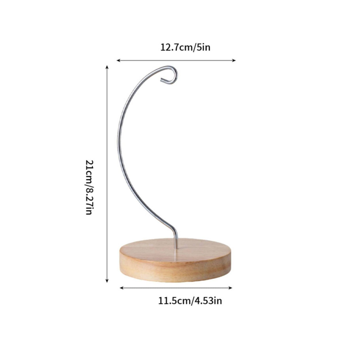 Ornament Hanger Stand Multifunctional Hanging Ornament Stand Wood Base for Patio