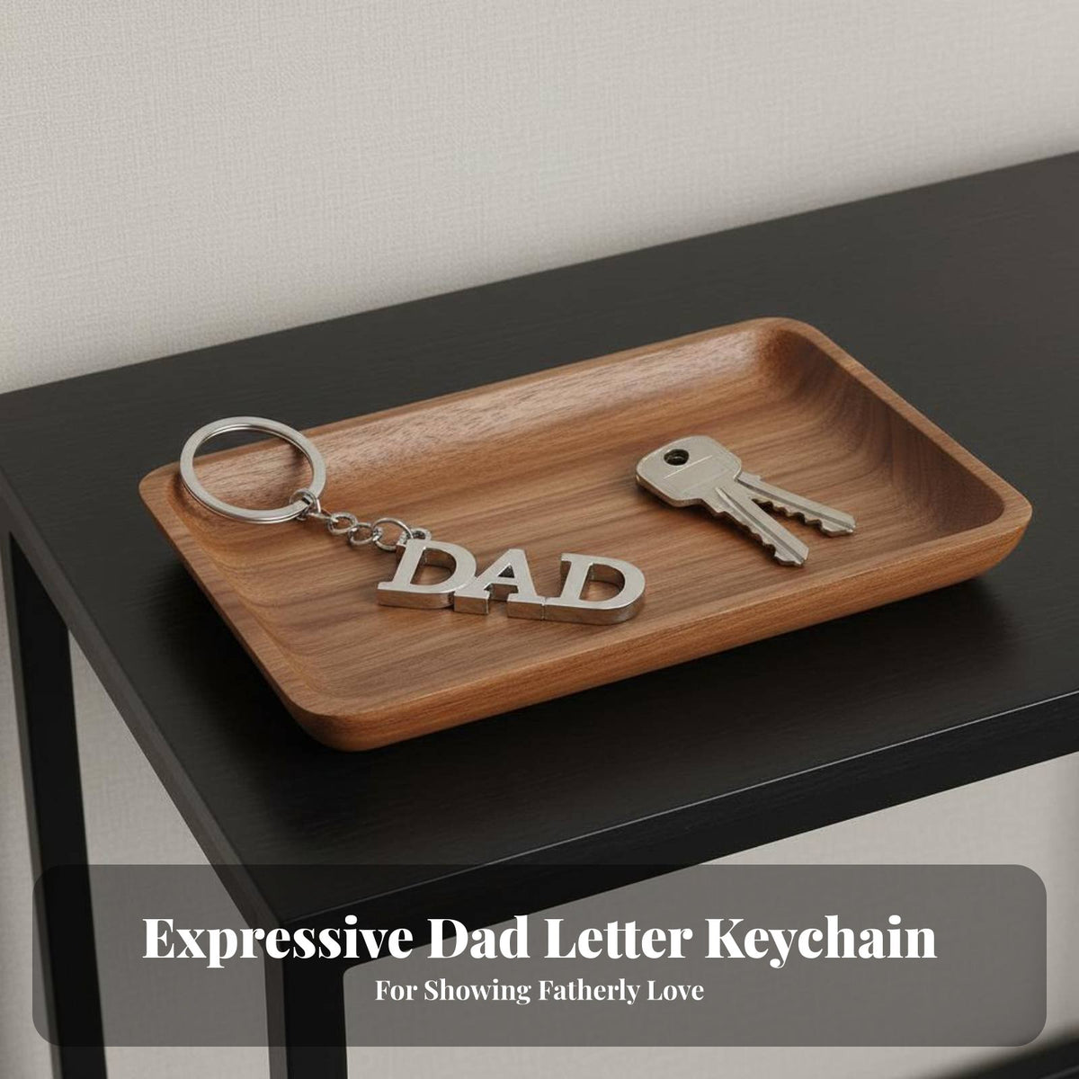 MOM DAD Keychain Mother's Day Gift Letter Key Fob Zinc Alloy