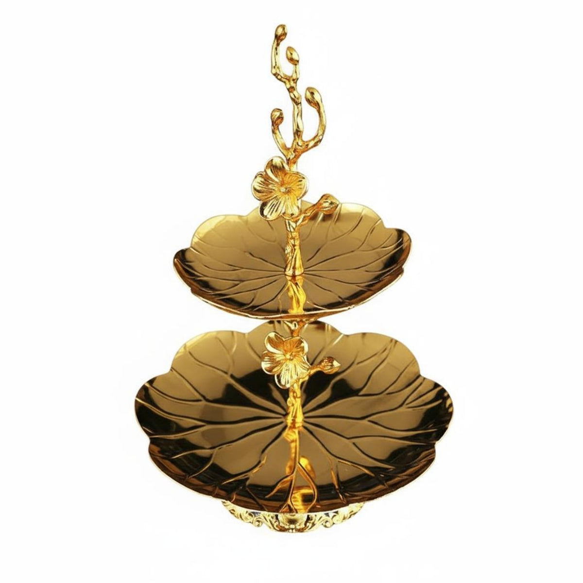 2-Tier Fruit Plate High Quality Material 2-Tier Fruit Dish Great Gift Idea