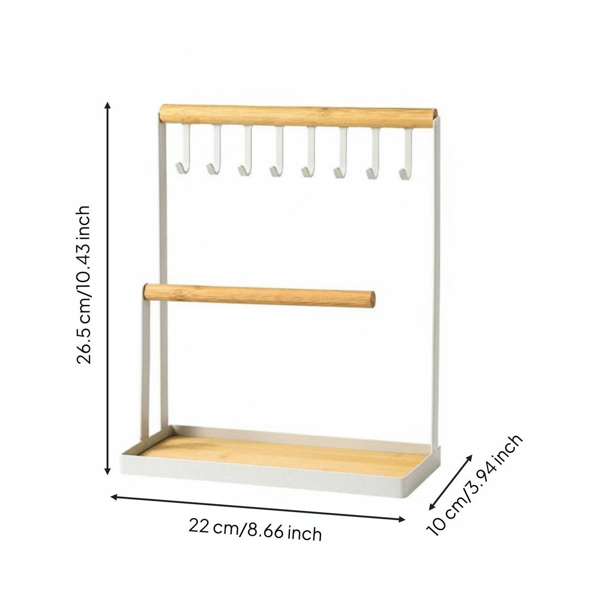 Metal Jewelry Display Rack Decorative Jewelry Stand Large Capacity for Closet
