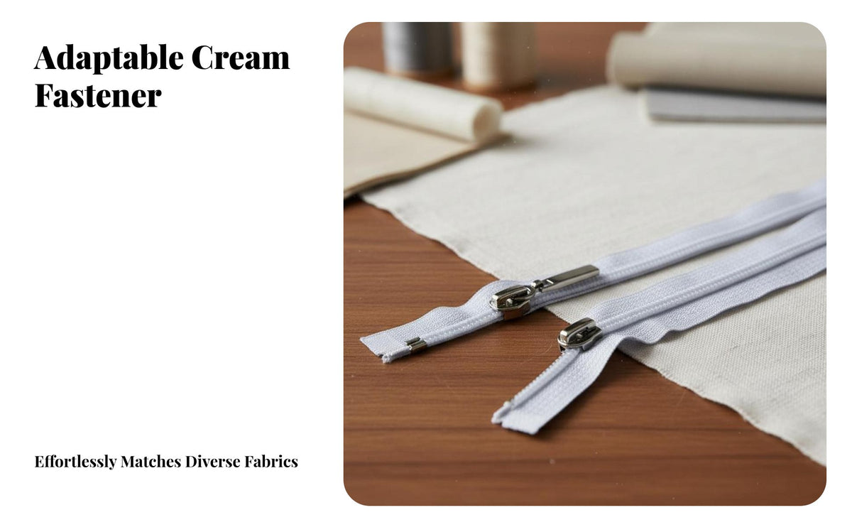 Includes Sliders White Separating Zipper Long-Lasting Slide Fastener Wear-Resistant Garment Component Effortless Sliding for Tailors, Clothing Manufacturers, Handicraft Enthusiasts, Jackets, Sportswear, Tents, Bag Making