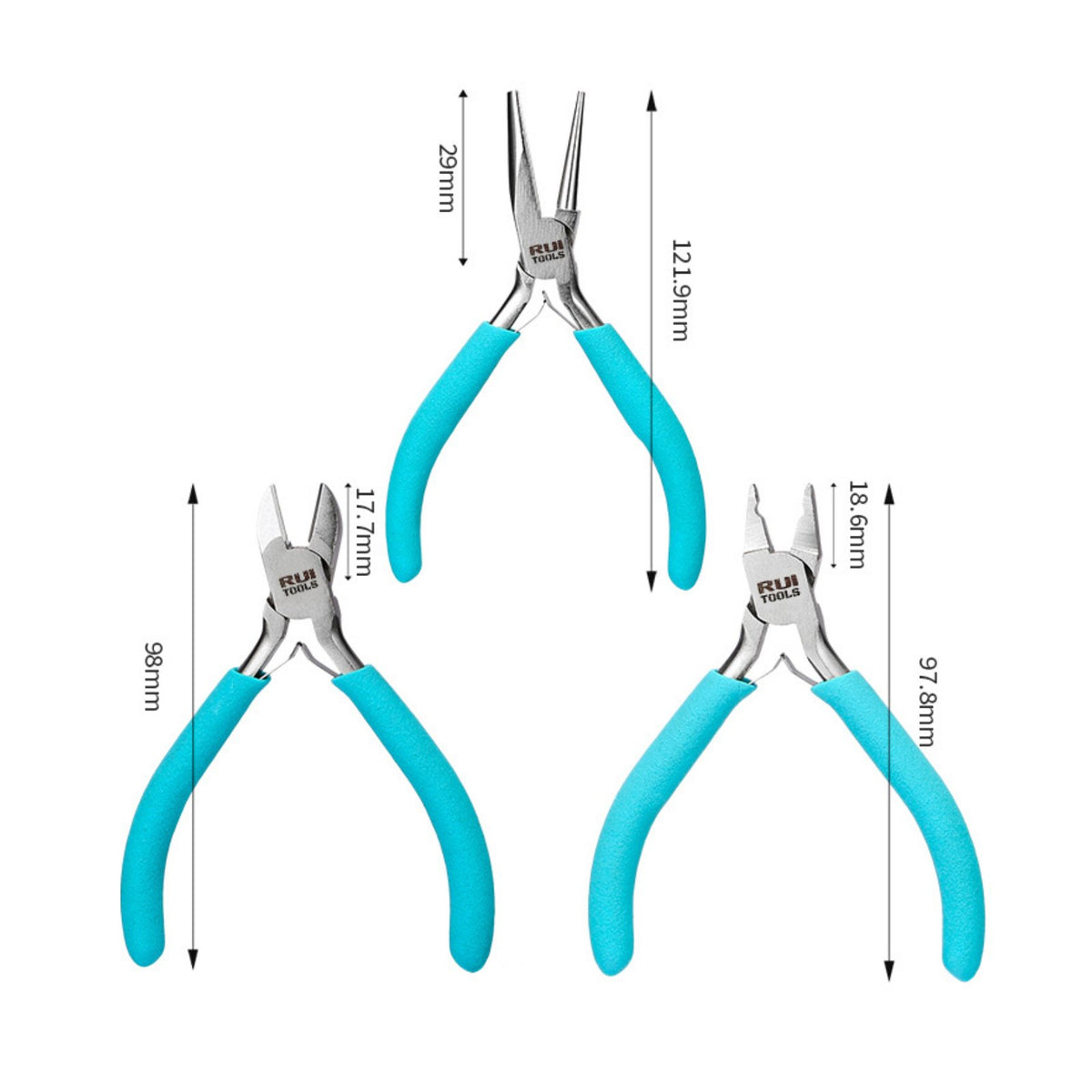8 Pieces Jewelry Making Precision Work Wire Nippers Professional Quality