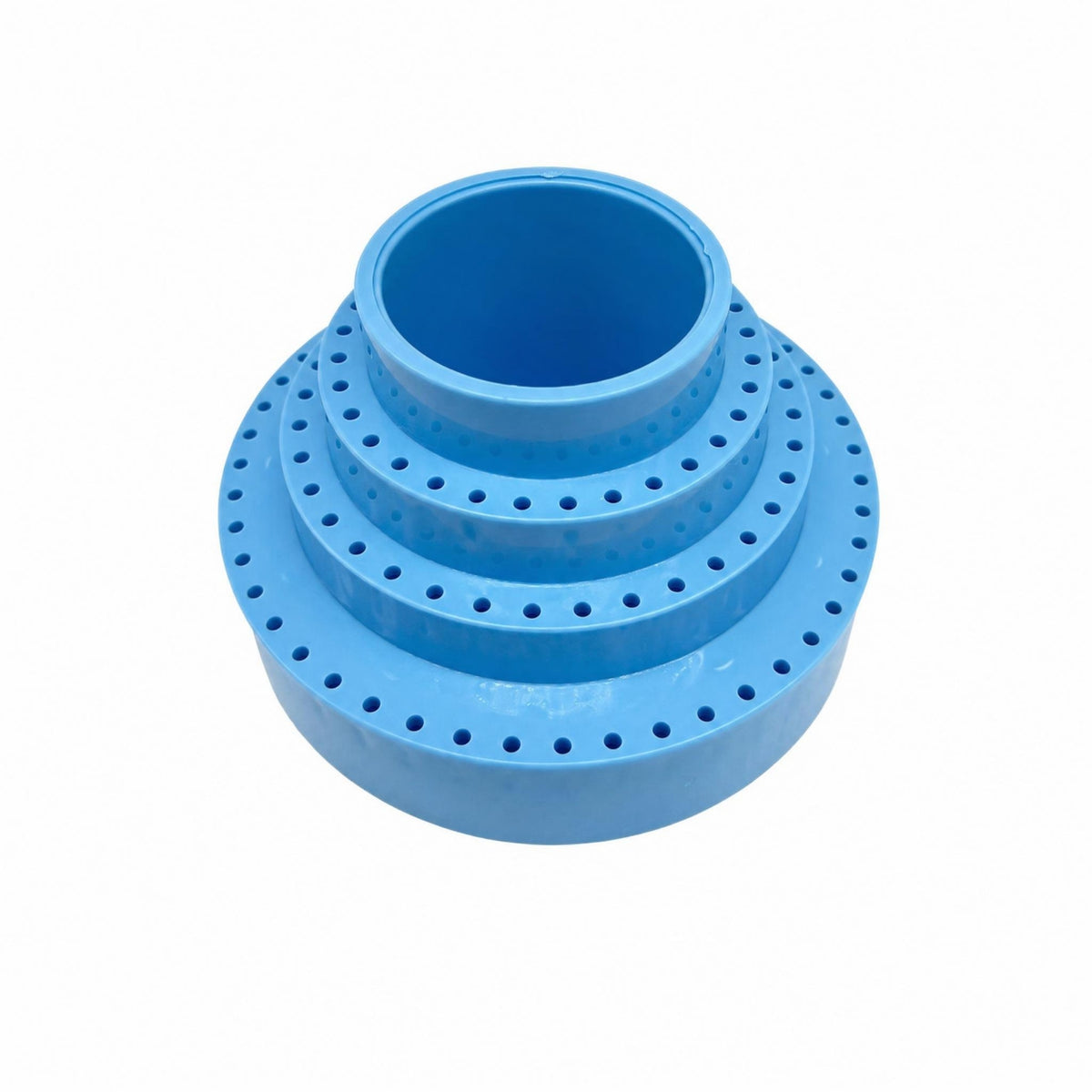 Cylindrical Organizer with Holes Tiered Perforated Storage Container Round