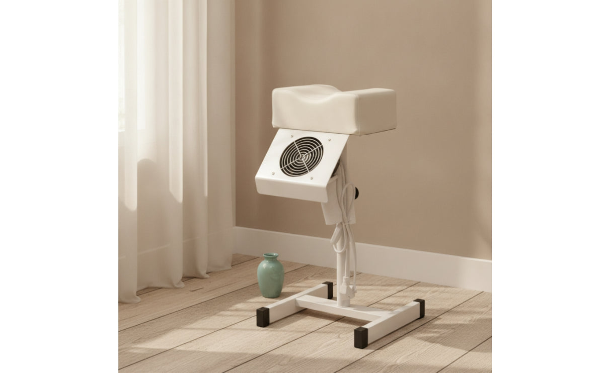 Upholstered Pedicure Stool with Dust Extractor Fan Comfortable Pedicure Stool with Vacuum Soft Nail Chair with Dust Collector Easy to Clean for Pedicurists, Beauty Parlors