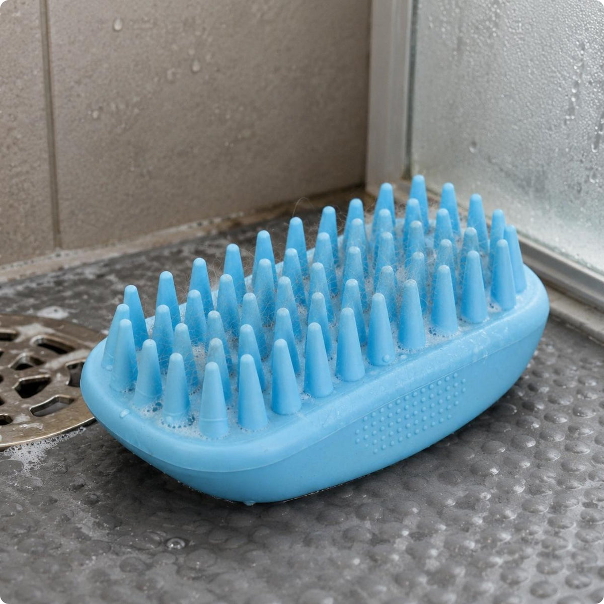 Dog Bath Brush Sensitive Skin Friendly Pet Shampoo Brush Waterproof for Grooming