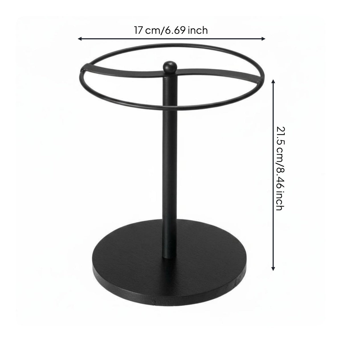 Wood Base Eyewear Stand Creative Eyeglasses Rack Space-Saving for Desk