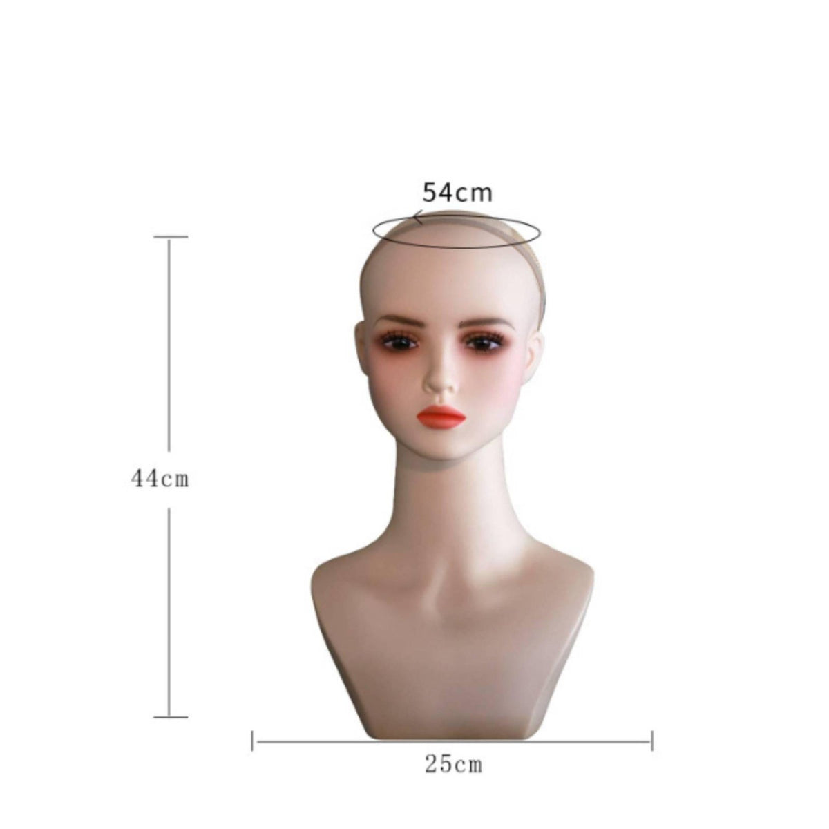PVC Mannequin Head Hairpiece Display Head for Shop Window