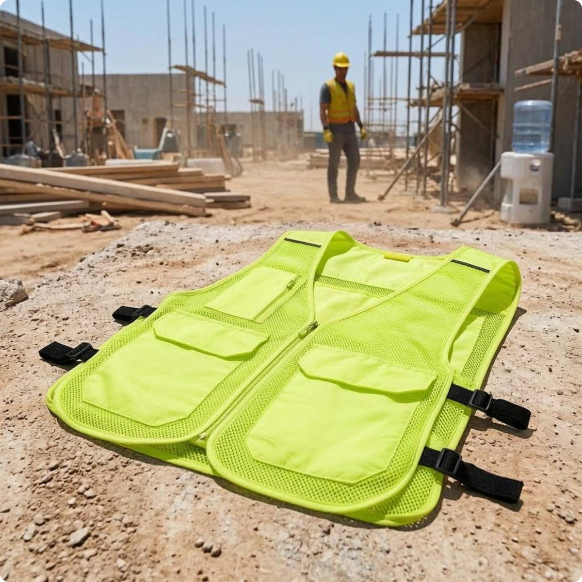 Summer Cooling Vest Breathable Protective Gear Clothing High Visibility