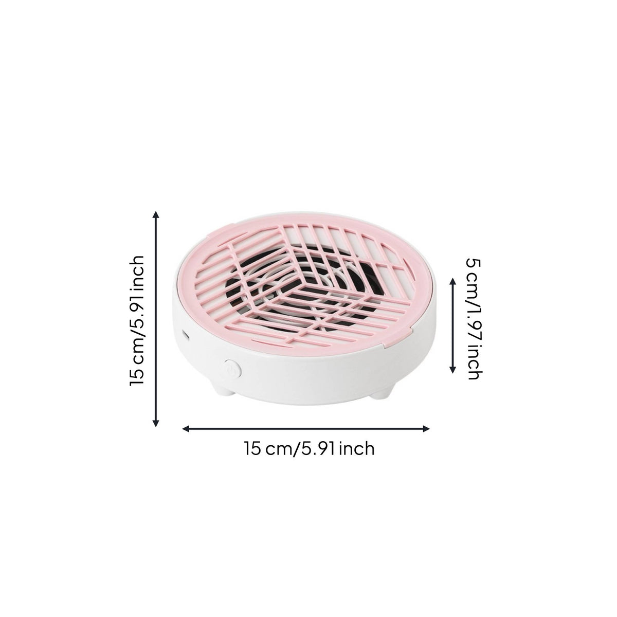 Mini Nail Dust Extractor Strong Suction Manicure Dust Vacuum Low Noise