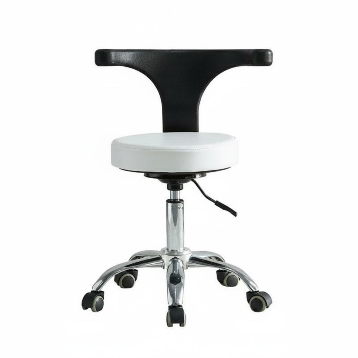 Salon Chair 360 Degree Rotation Rolling Swivel Chair 5 Caster Base Swivel Rolling Stool