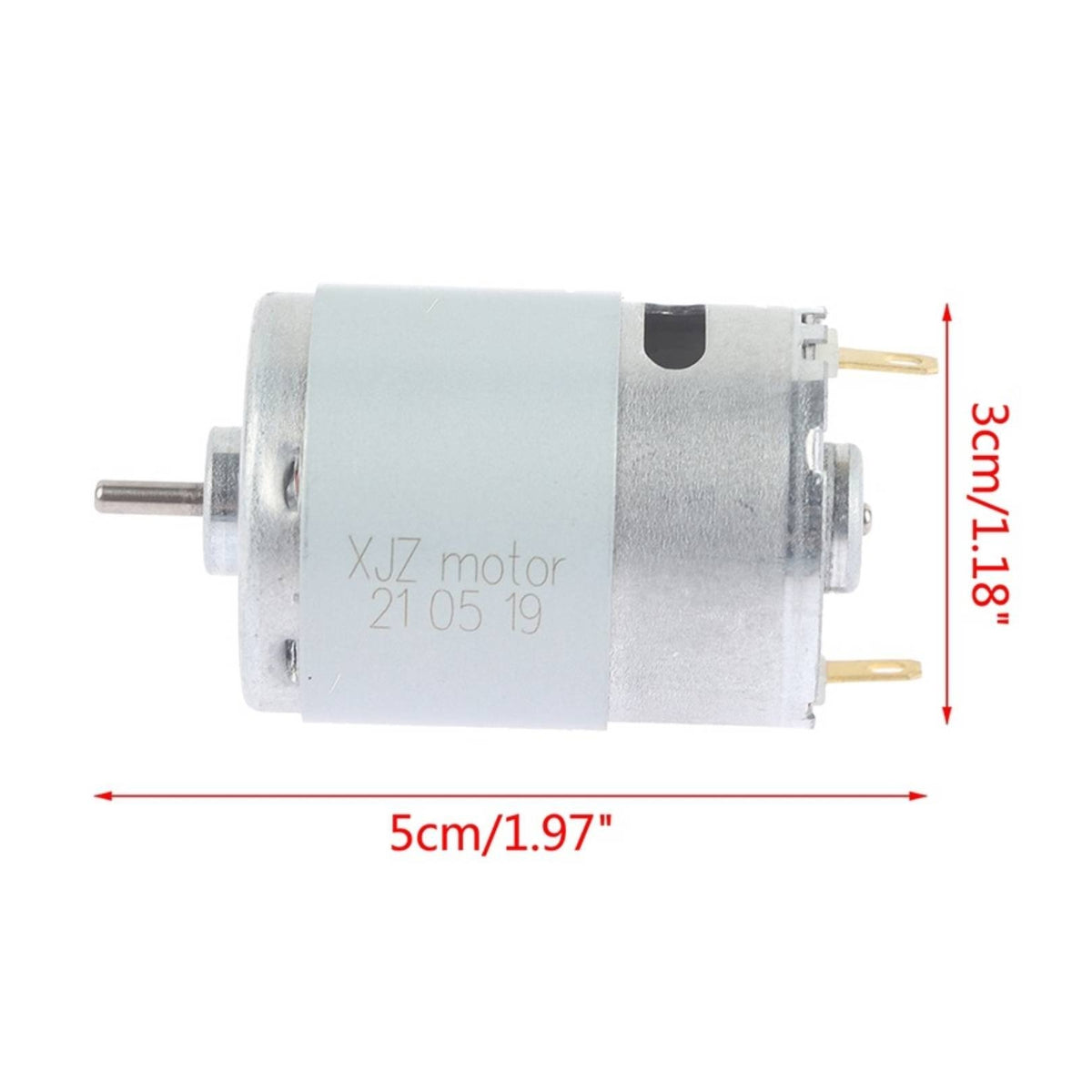 Hair Trimmer Replacement Motor's Metal Terminals Motor Light Gray Housing Repair Part