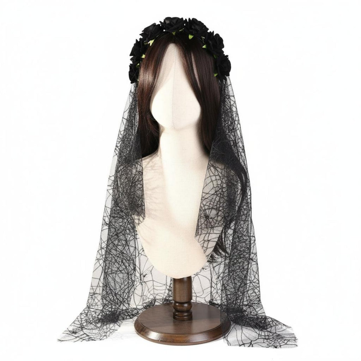 blossom mesh covering headpieceband dark & design headpiecedress Lightweight for Cosplay occasions, Women