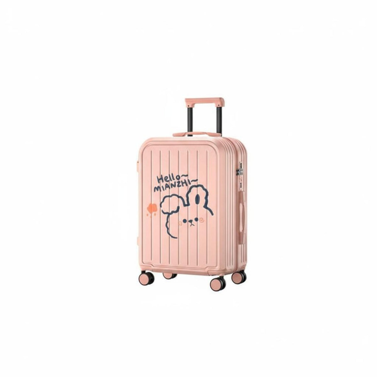 Cartoon Suitcase Telescoping Handle Wheel Suitcase Side Hook