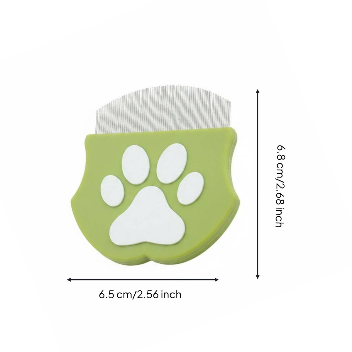 Pet Face Comb Fine-Toothed Feline Tear Stain Comb Curved Design for Small Pets