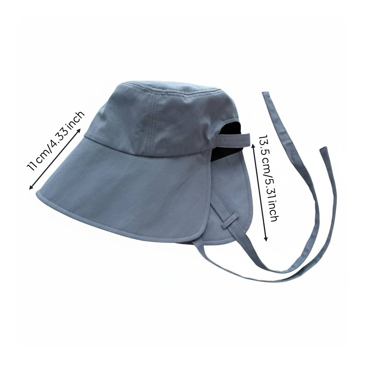 Sun Hat with Neck Flap Protection Outdoor Headwear Breathable for Women