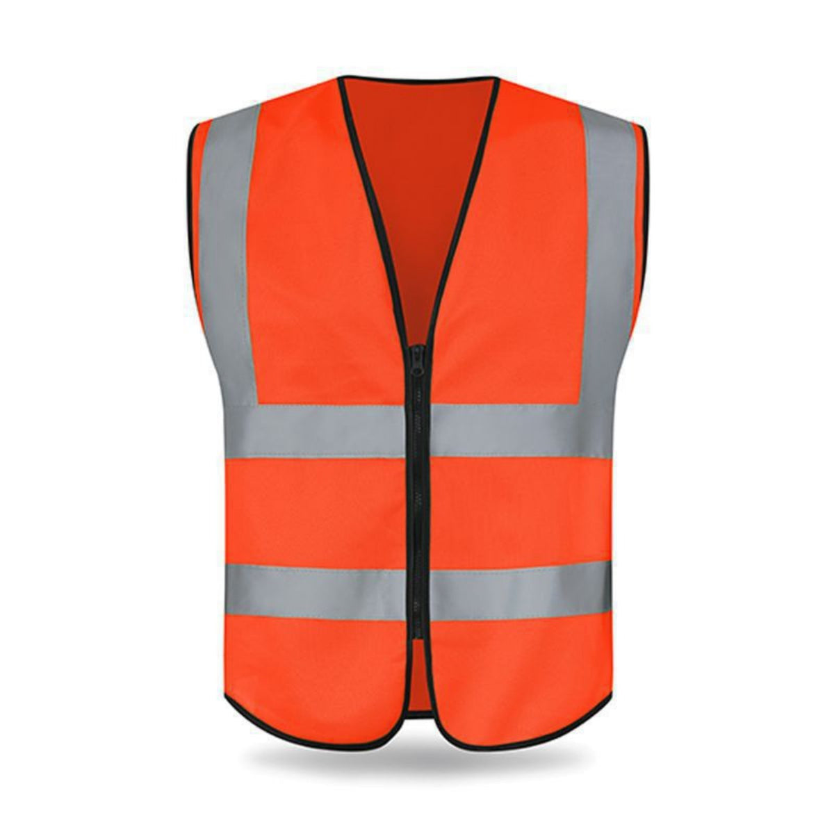 Reflective Safety Vest Lightweight High Visibility Work Vest Safety Workwear Long-Lasting Fastener Front Closure