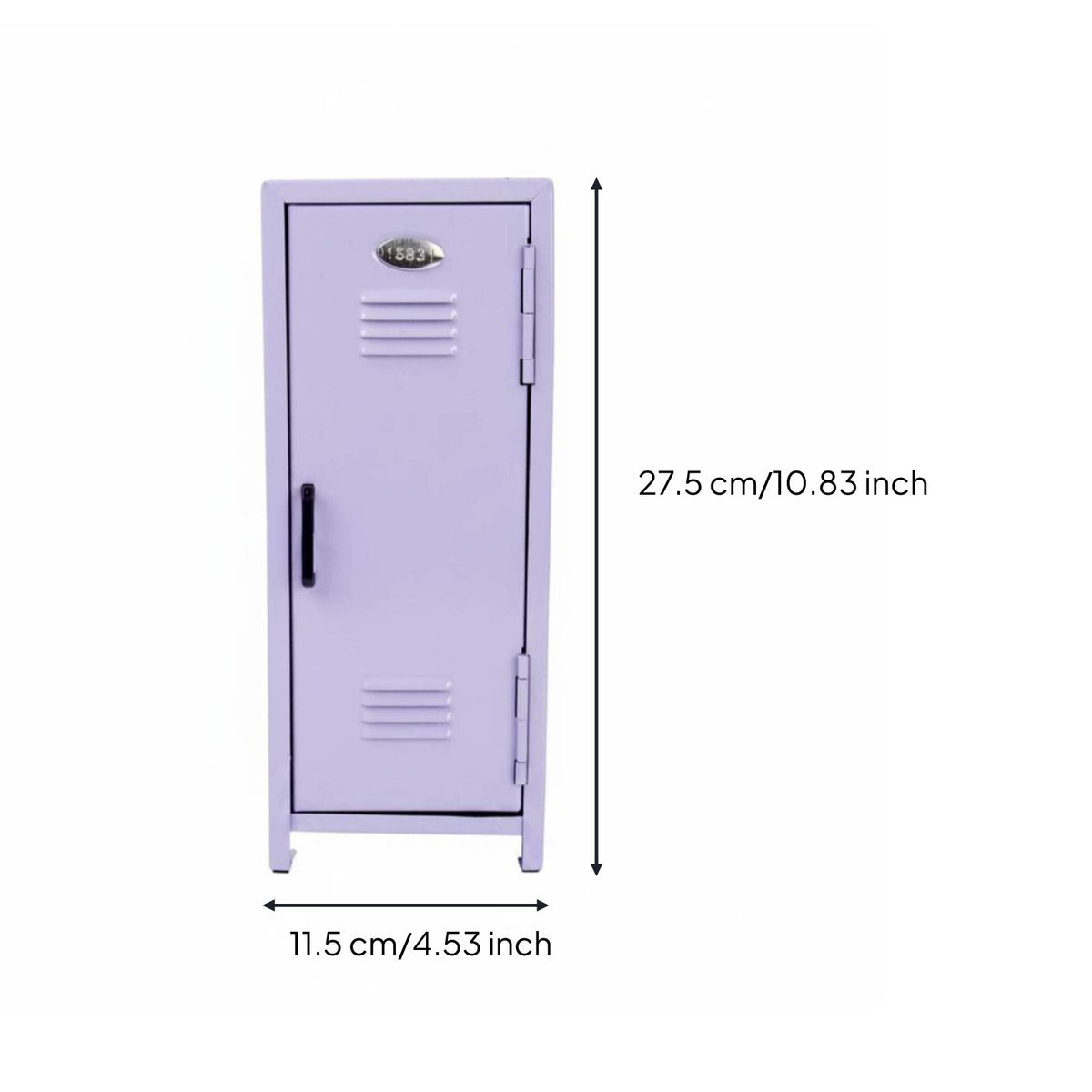 Cosmetic Storage Cabinet Compact Size Mini Metal Locker Decorative for Dorm Room