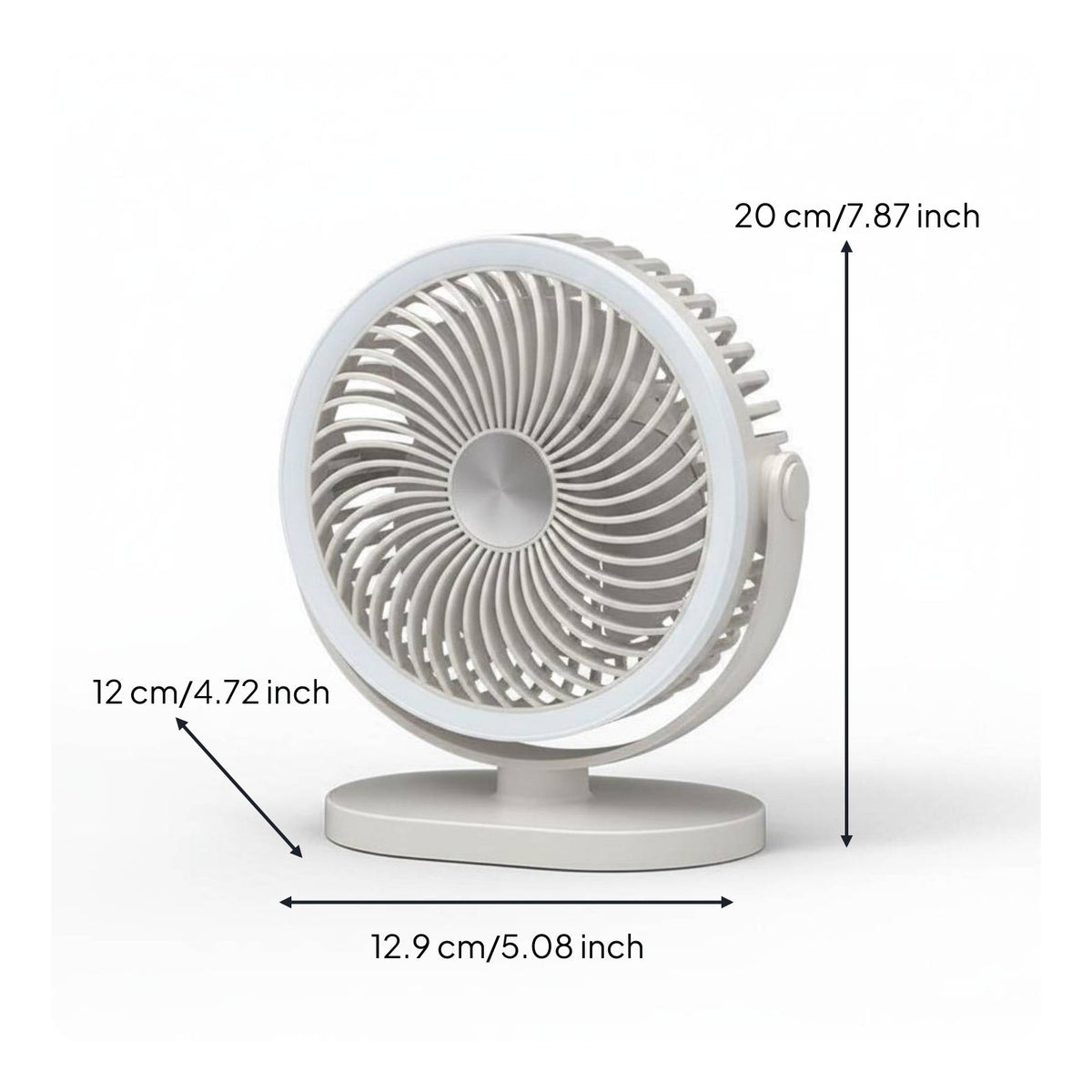 USB Rechargeable Handheld Fan 3-Speed Adjustable Mini Rechargeable Fan Quiet