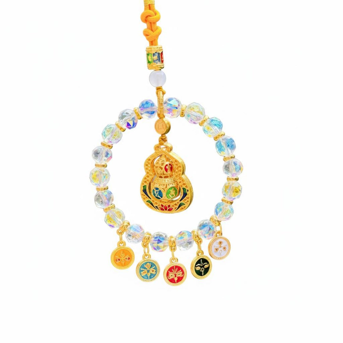 Chinese Fortune Car Ornament Elegant Design Beaded Car Amulet for Women