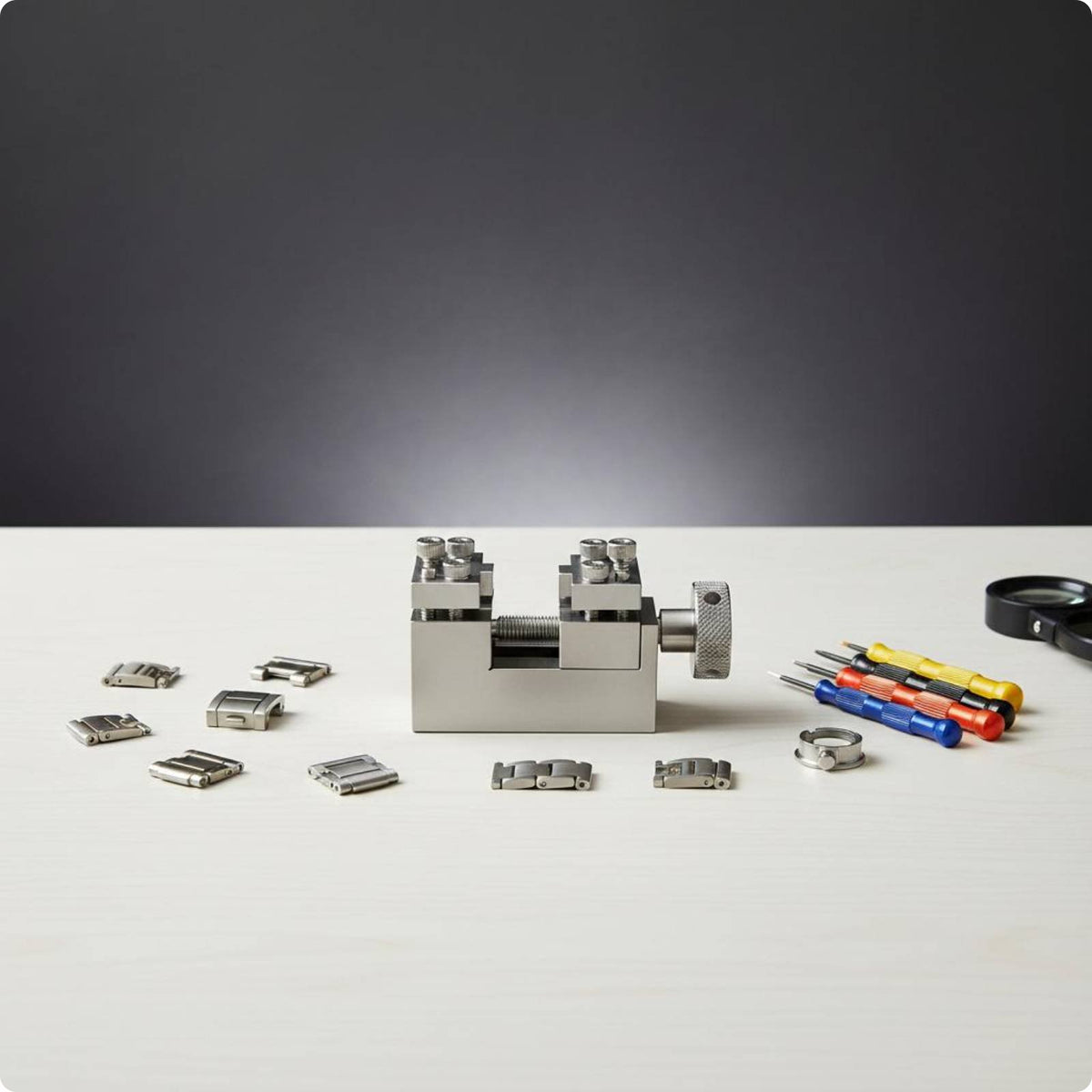 Three-Bead Bracelet Press Threetimepiece Strap Band Remover Beginner Friendly Spring Bar Tool Kit for Professionals, Jewelry Workshop