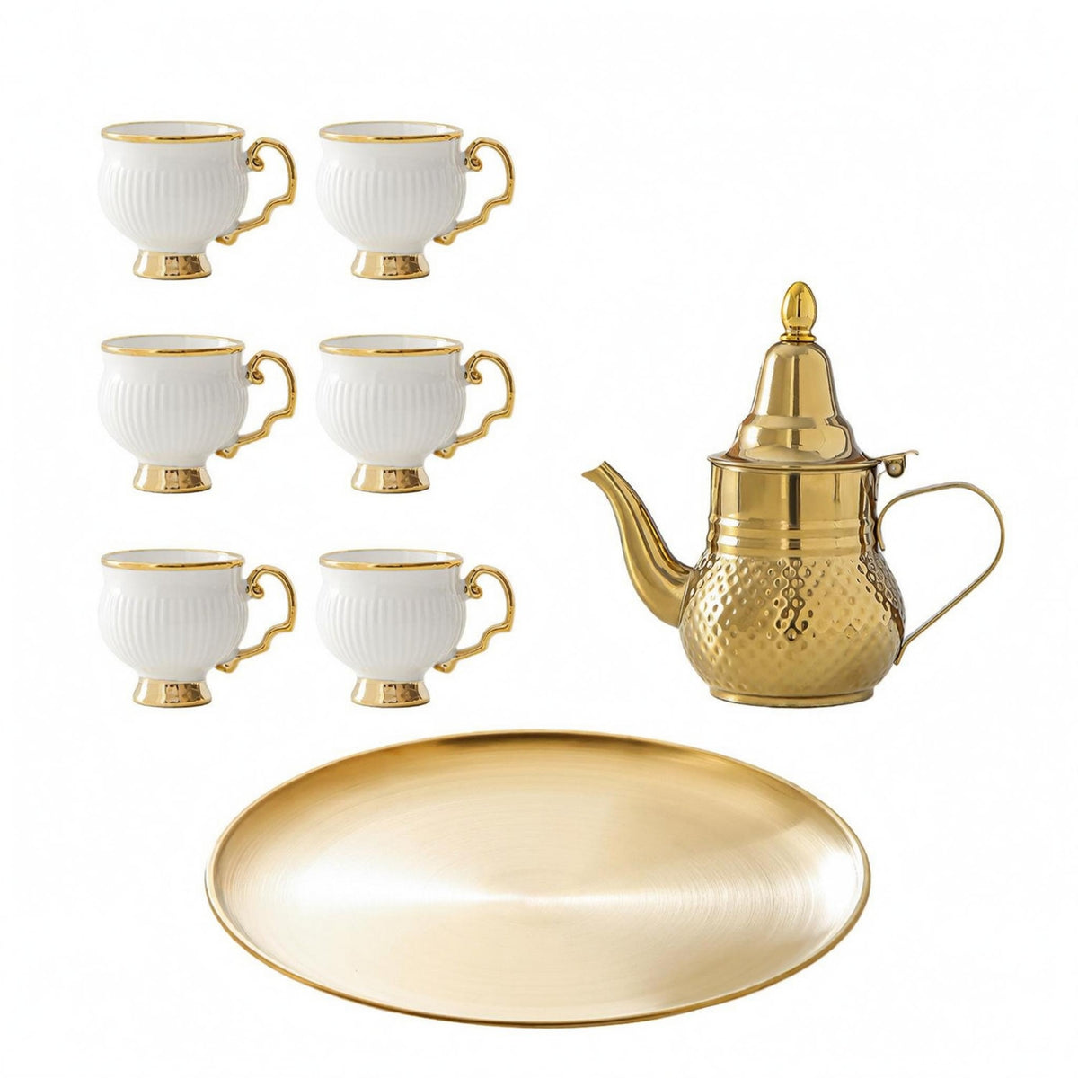 Stainless Steel Teapot Set Decorative Tableware Safe Material