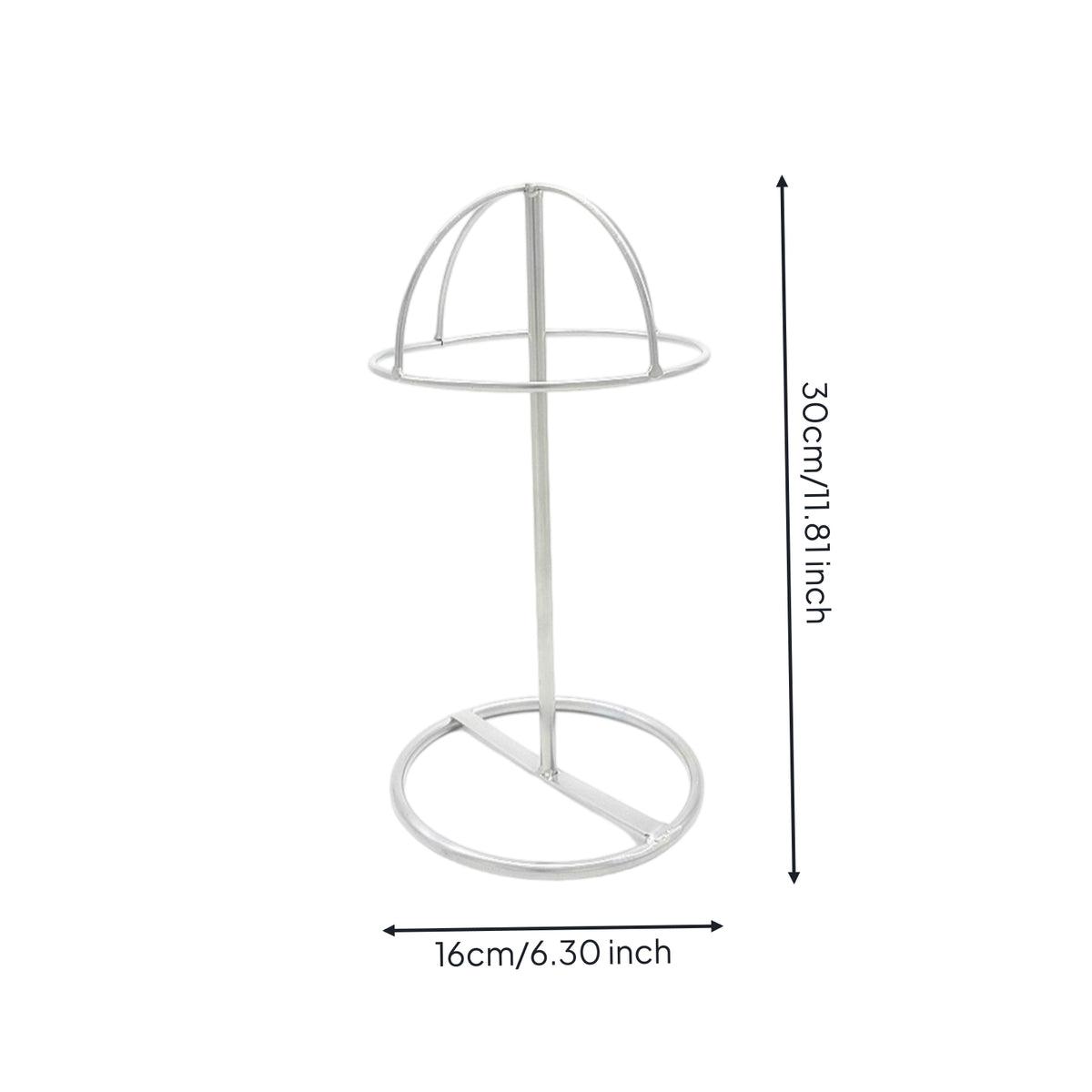 Metal Hat Display Stand Vertical Support Iron Hat Stand Freestanding