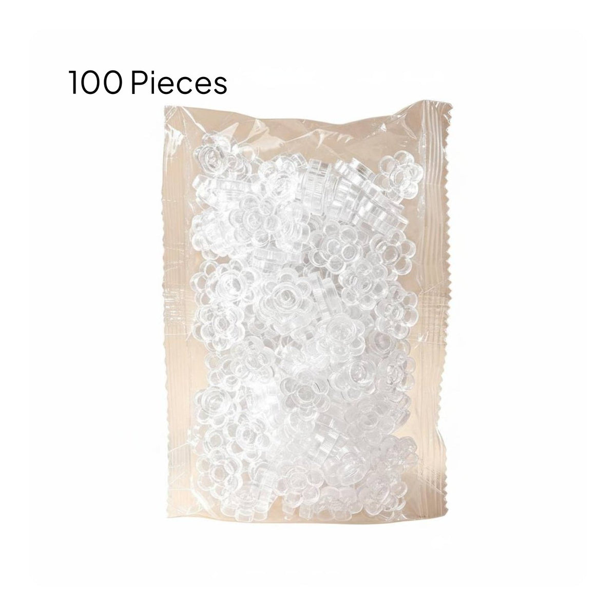 100 Pieces Transparent Flower Glue Cup Clean and Neat Flower Glue Cup Portable