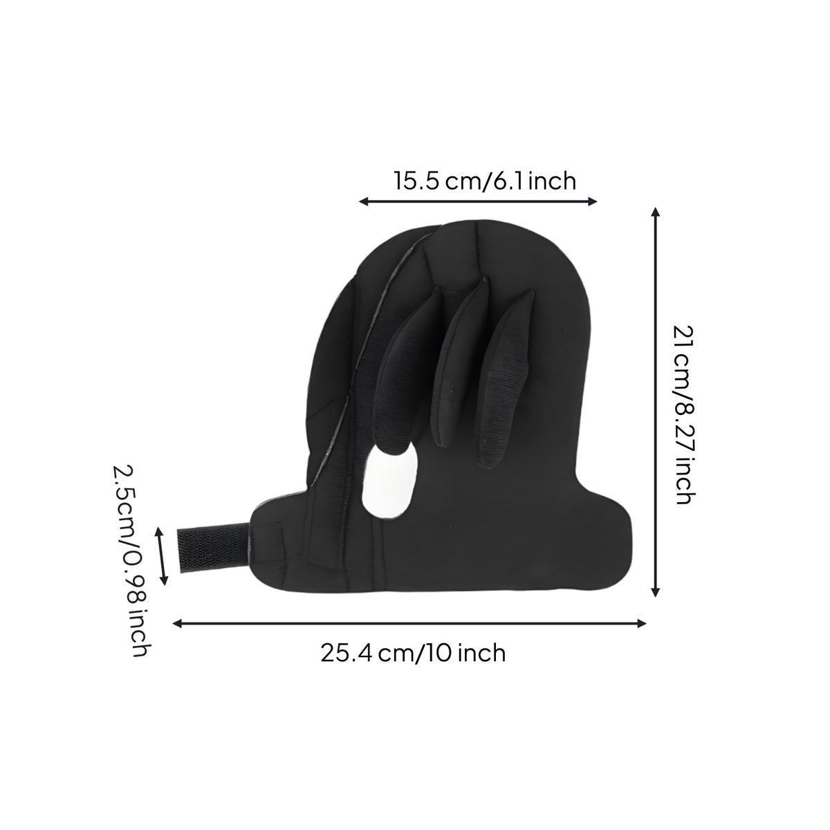 Padded Finger Separator Glove Ergonomic Fit for Rehabilitation