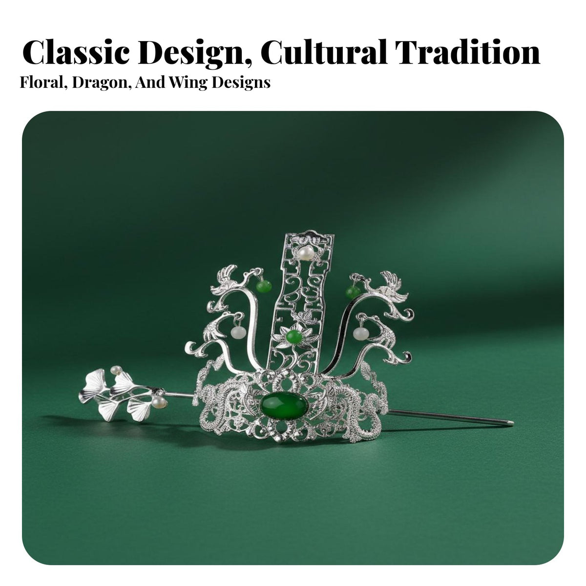 Ancient Chinese Hair Crown Gender-Neutral Design Traditional Chinese Attire Hair Accessory Traditional Asian Hairpin Intricate