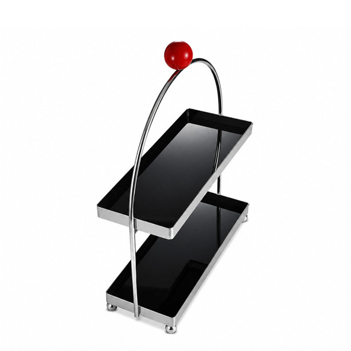 Countertop Rack with Trays Modern 2-Tier Storage Rack Multi-Functional Countertop Shelf Organizer for Vanity