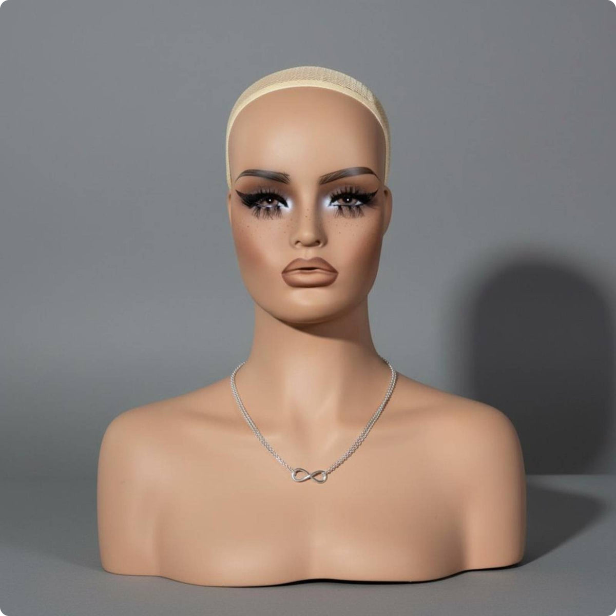 Mannequin Head with Shoulders PVC Shoulder Mannequin Head for Shop Window, Salon