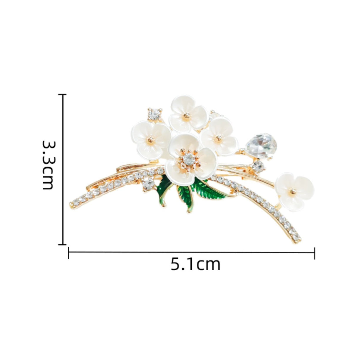 Enamel Flower Brooch All-Match Enamel Flower Pin High Quality for Parties, Women
