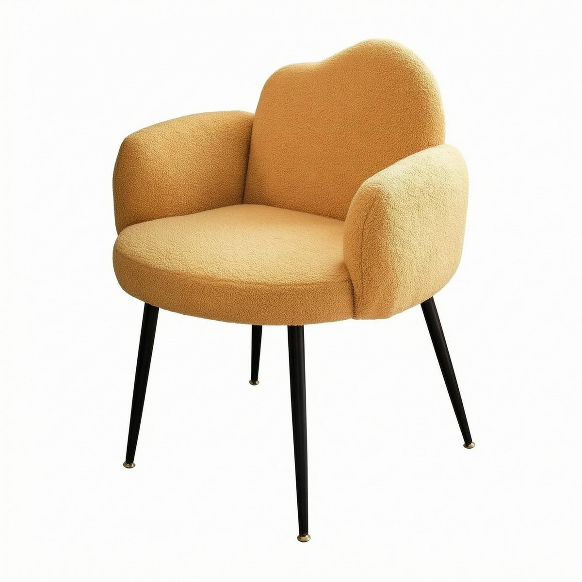 Dressing Chair Padded Seat Household Seating Metal Legs Home Furniture for Desk, Bedroom