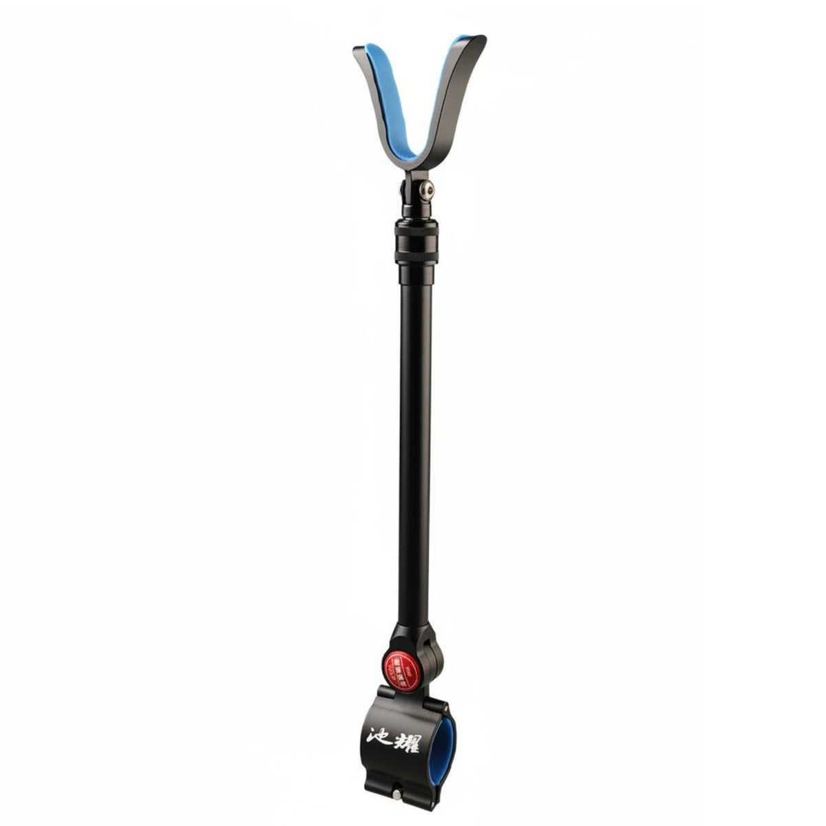 Aluminum Fishing Rod Holder Sturdy Duty Telescopic Rod Rest Clamp-on Pole Holder Adjustable Rustproof for Big Game Fishermen