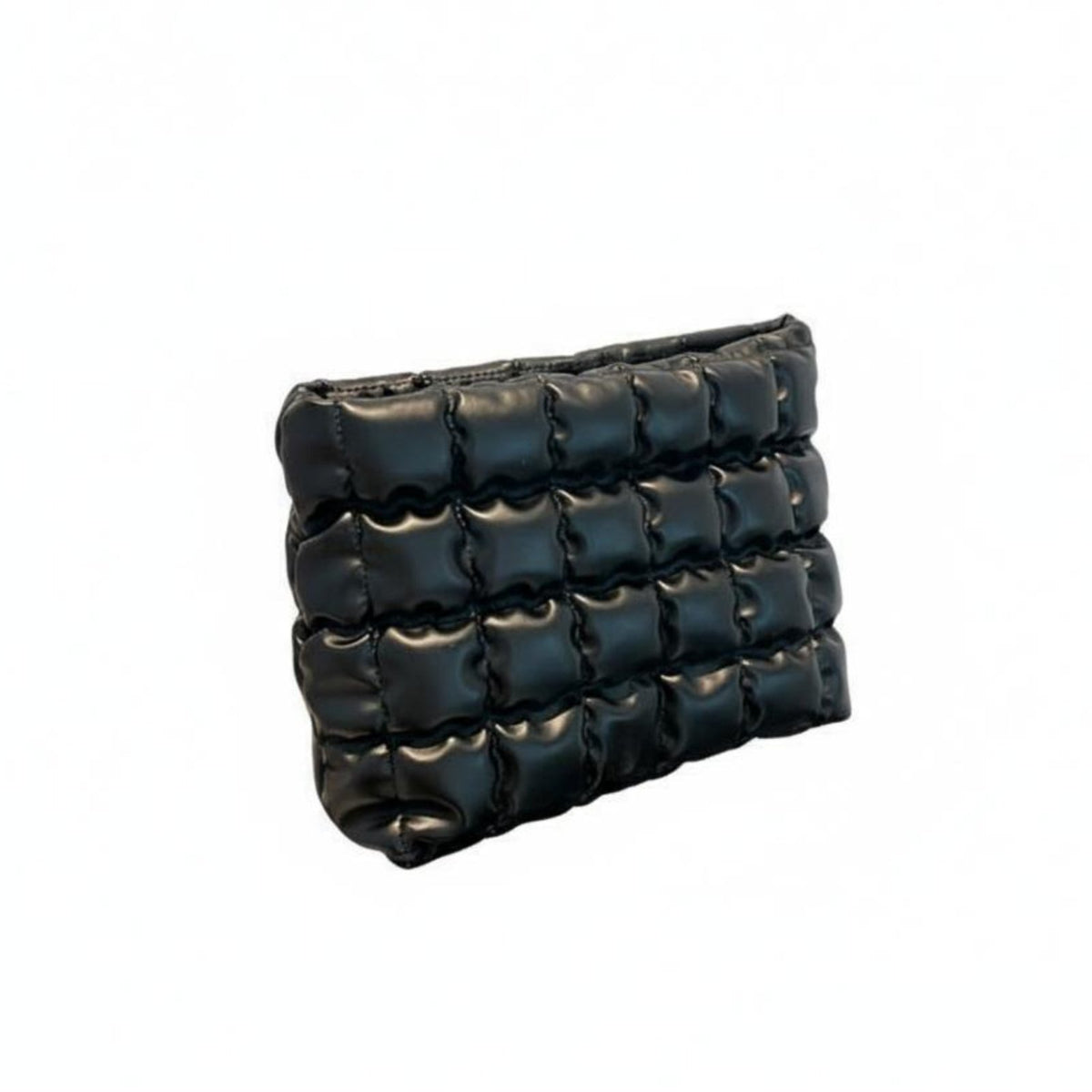 Large Capacity Puffy Quilted Makeup Bag Spacious Puffy Makeup Bag Portable for Travelers, Young Adults, Daily Use, Parties, Home