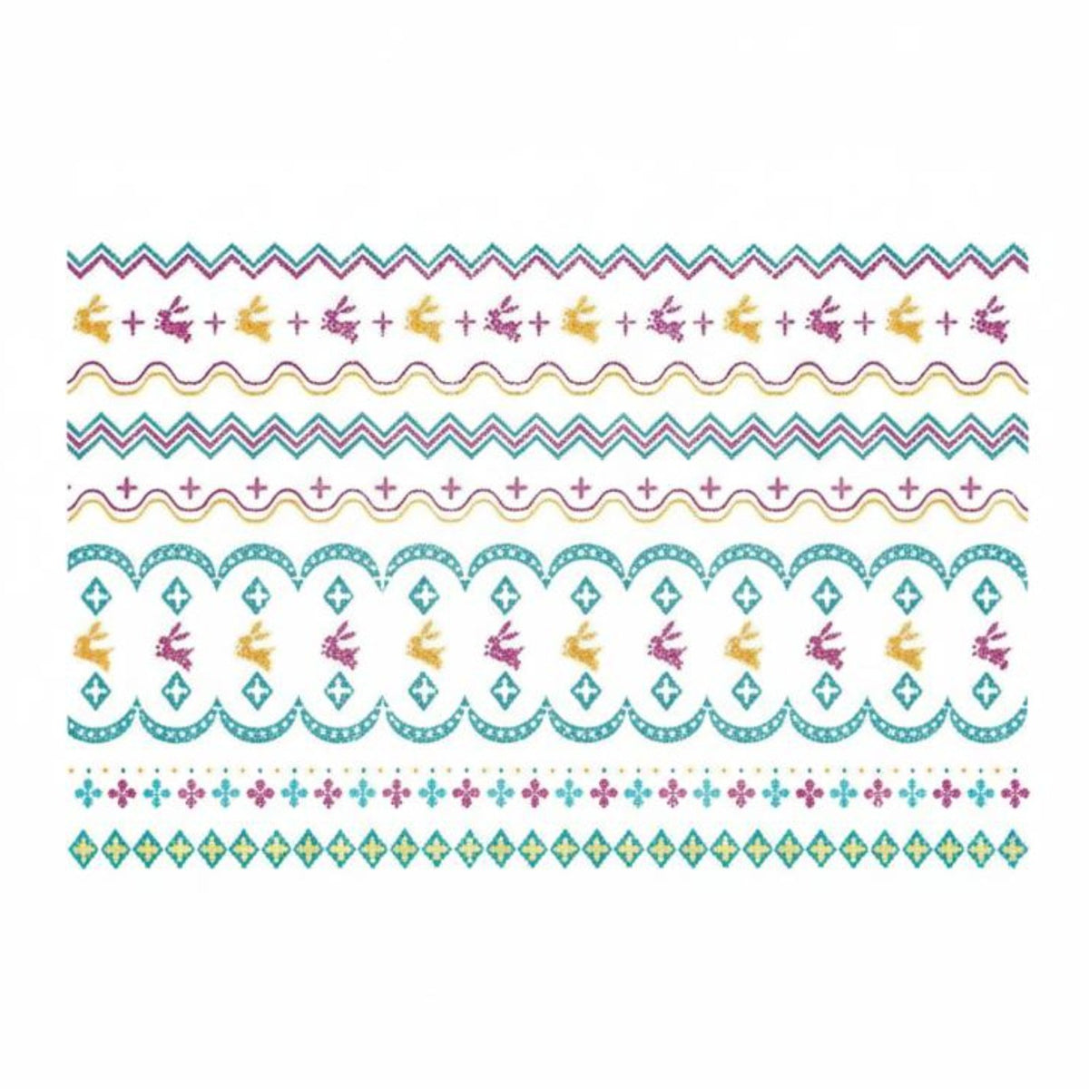 Temporary Skin Decal Sticker, Easter Shiny Oval, Party, DIY, Random Design