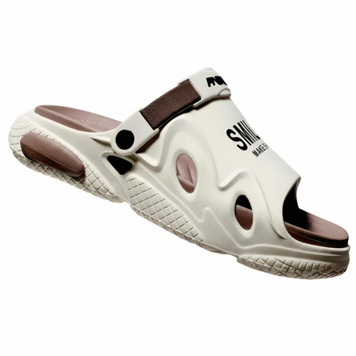 Thick sole sandals for men, 2025 summer breathable anti-slip versatile driving beach house shoes