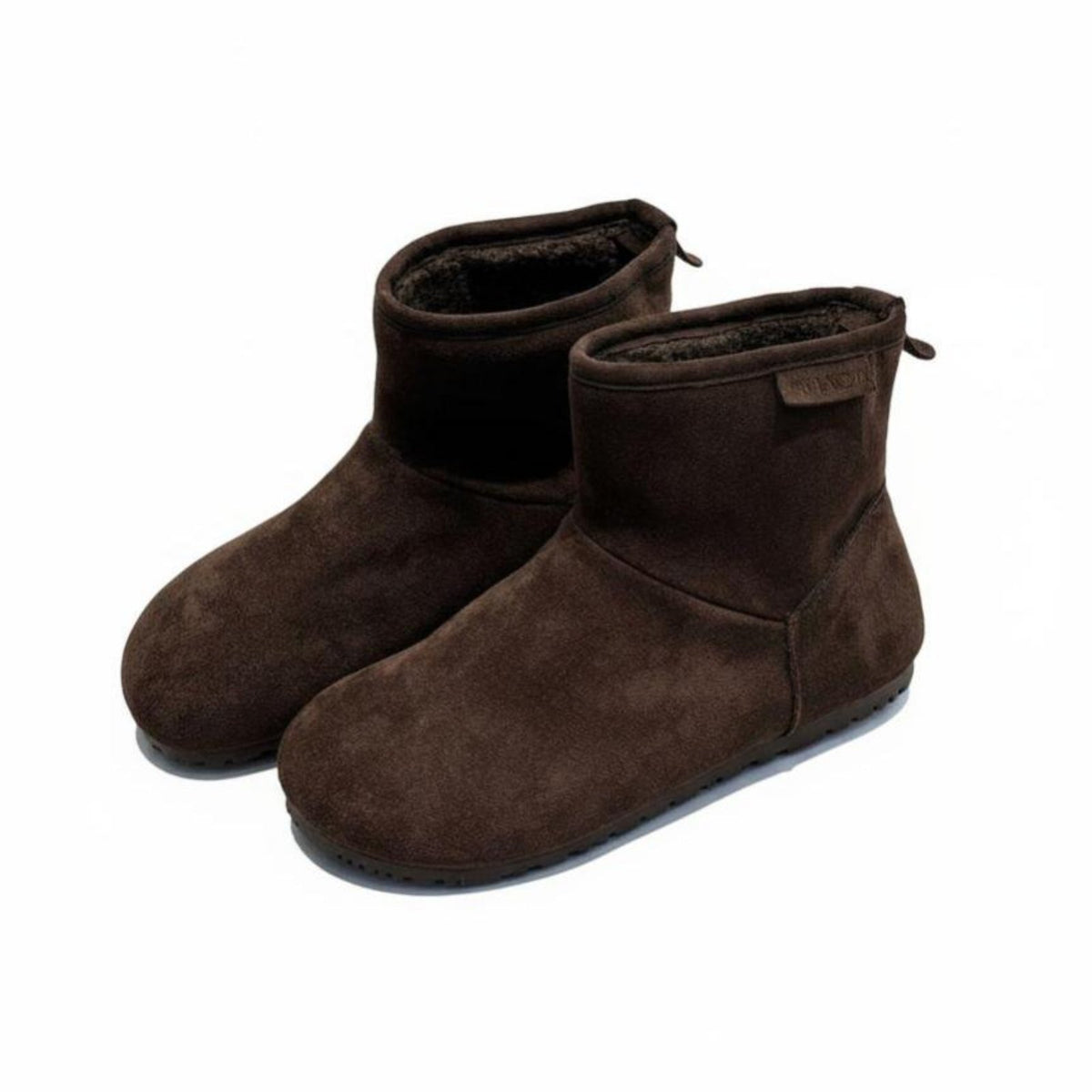 2025 Winter Shearling Boots, Round Toe, Flat Short Boots, Youth Warm Plush, Korean Style