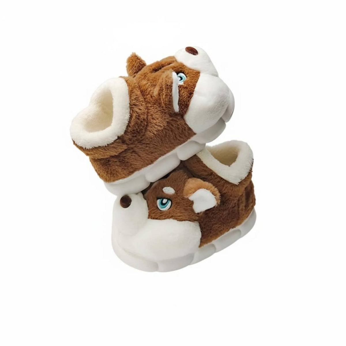Men's Winter Plush House Shoes, Cartoon Creature, Indoor Warm Thick Sole, Cute Home Slippers