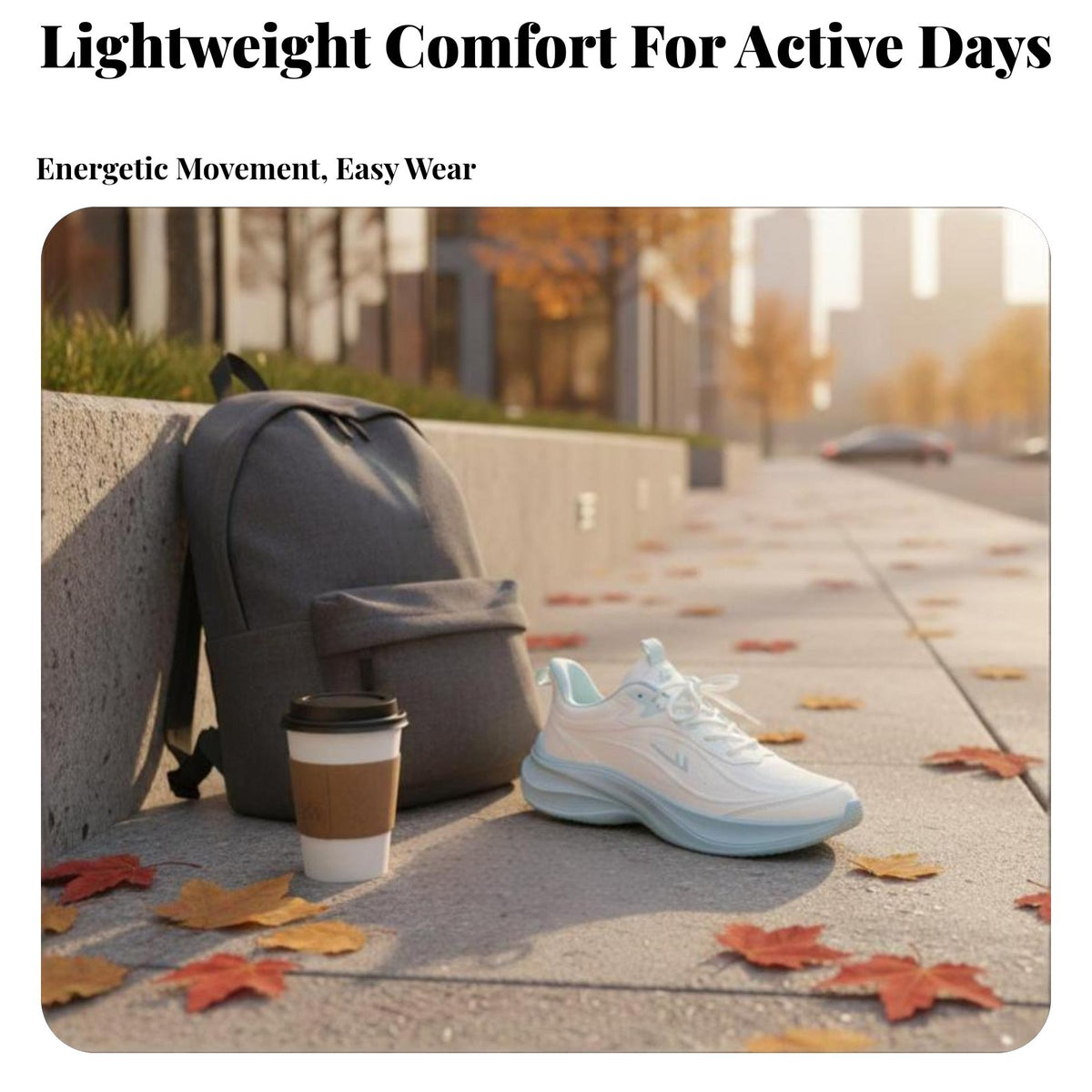 Men's Cream Running Shoes, Thick Sole, Casual Athletic Shoes, 2025 Autumn, Lightweight Adaptable
