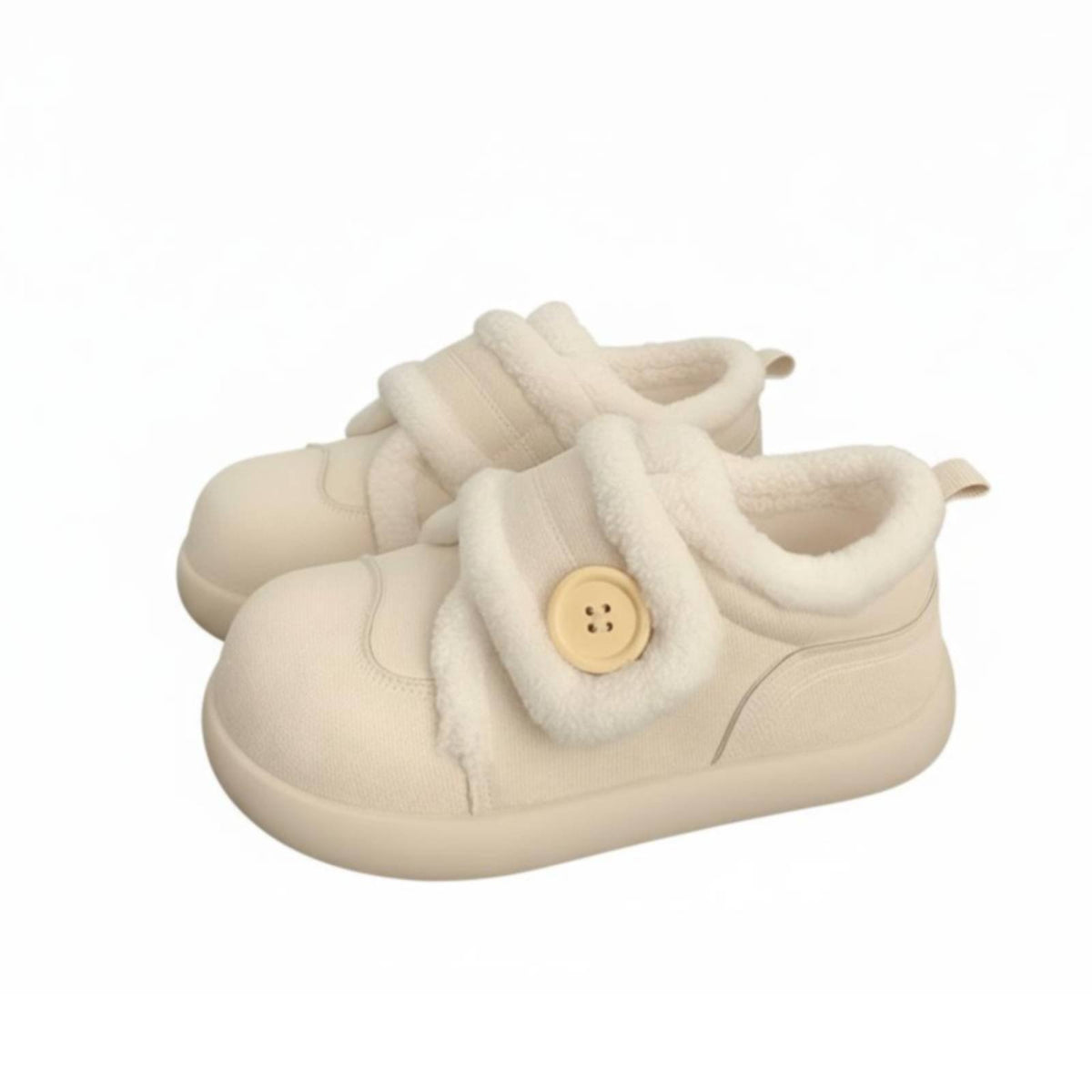 Winter Boots, Plush Lined, Hook-and-Loop Closure, Women's Winter Shoes, Chic Distinctive Design