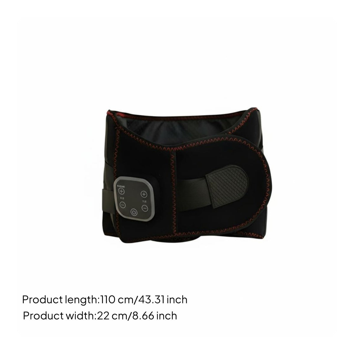 Graphene Heated Waist Belt, Wireless Pain Relief, Adjustable Temperature, LED Display, Women, Rechargeable