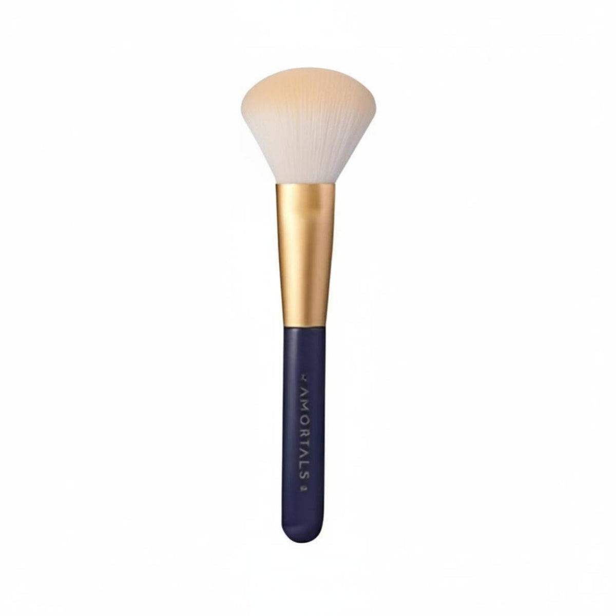 Loose Powder Brush, Cheek Color & Sculpting, Portable Soft Bristles, Synthetic Fiber, Matte Wood Handle