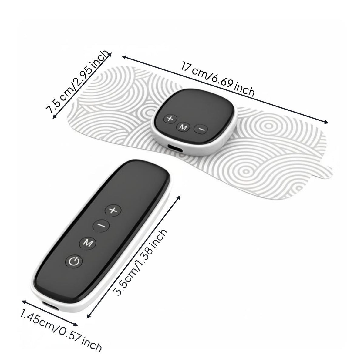 Mini EMS Massage Patch, Portable for Neck & Body