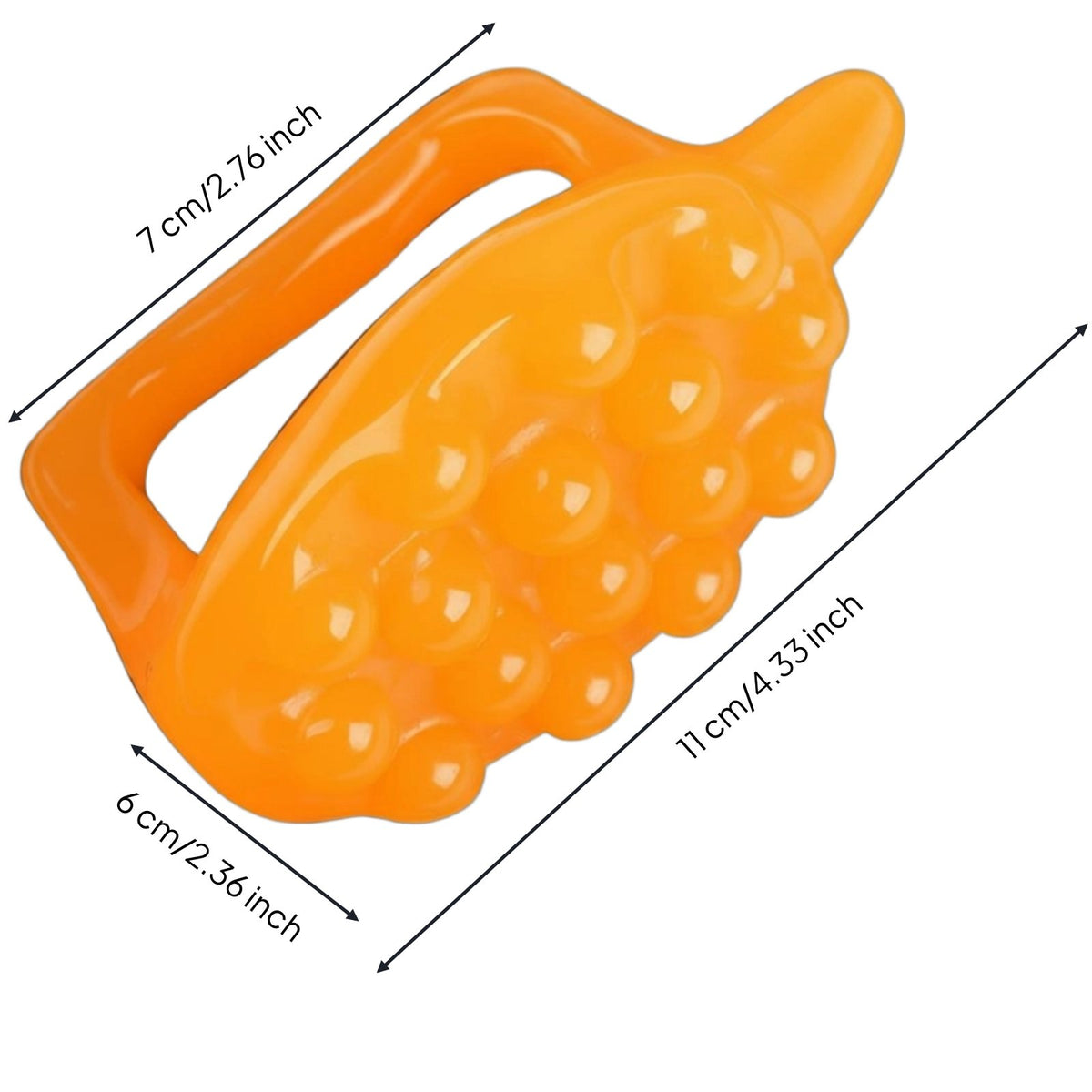 Resin Acupressure Brush, Massage Turtle, Gua Sha Board, Neck, Waist