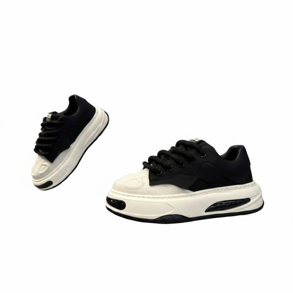 Men's Height Increasing Dad Sneakers, 8cm Invisible Lift, Chunky Sole, Relaxed Board Shoes, Unique Design, Autumn, Comfortable, Lace-Up