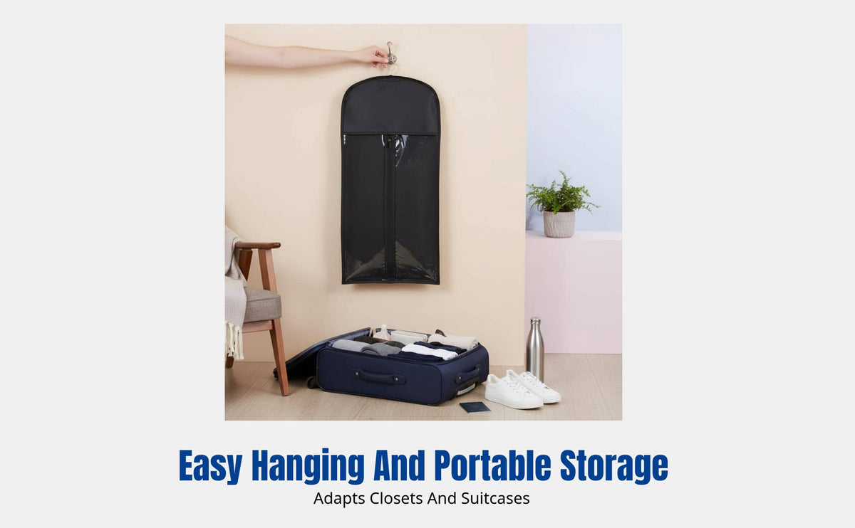 Wig Fabric Hanging Storage Bag, Moisture-Resistant Organizer, Portable for Travel and Home