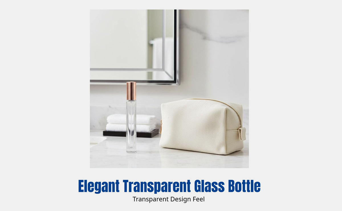 Square Transparent Perfume Spray Bottle, Glass, Press-Type, Travel Sample Bottle with Cap
