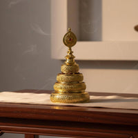 Mandala Offering Plate Stable Base Copper Alloy Mandala Ceremonial Supplies Easy to Clean Religious Supply Versatile Use
